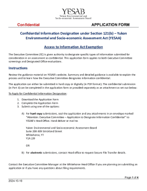 Confidential Application Form