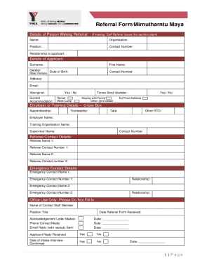 Referral Form Mirnutharntu Maya