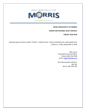 Tender for External Audit Services