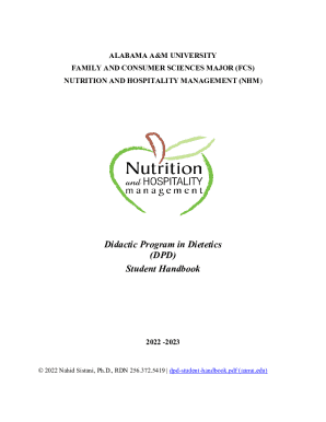 Didactic Program in Dietetics Student Handbook