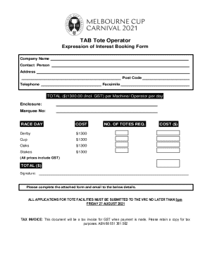 Additional Marquee Ticketing Request Form