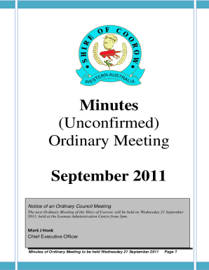 2011, held at the Leeman Administration Centre from 3pm