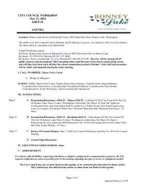 City Council Workshop