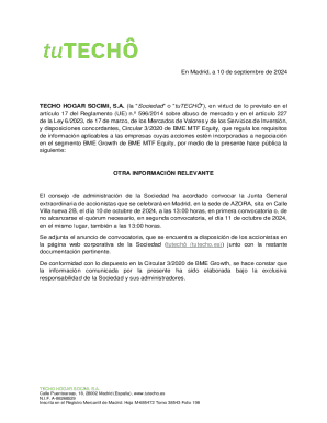 Techo hogar socimi, s
