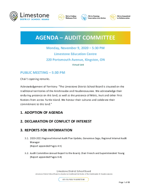 Agenda - Audit Committee