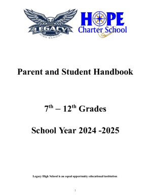 Parent and Student Handbook