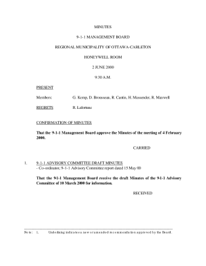 9-1-1 Management Board Minutes