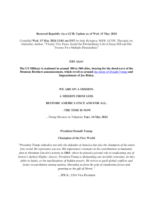 Restored Republic Via a Gcr: Update as of Wed. 15 May 2024