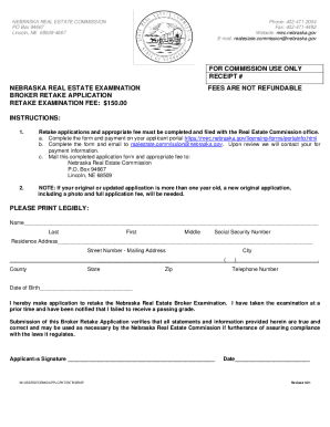 Broker Retake Application