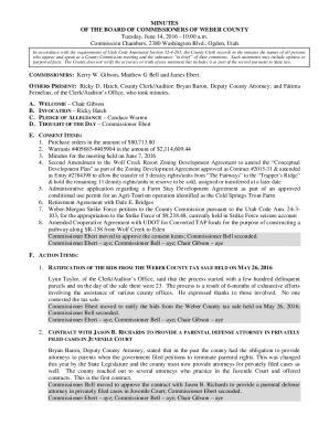 Weber County Commission Minutes