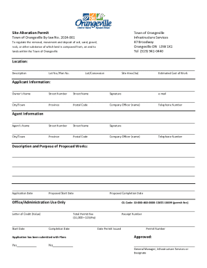 Site Alteration Permit