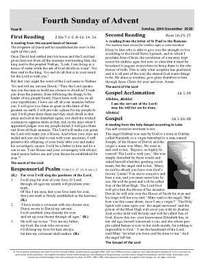 Fourth Sunday of Advent