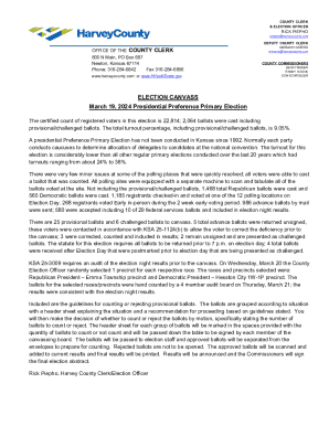 Election Canvass Report