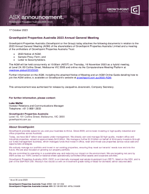 2023 Annual General Meeting Notice