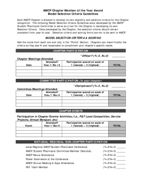 Amcp Chapter Member of the Year Award