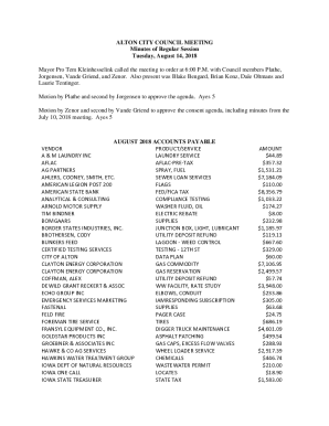 Alton City Council Meeting Minutes