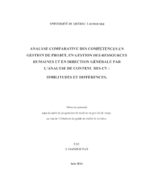 Mémoire Universitaire