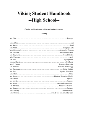 Viking Student Handbook