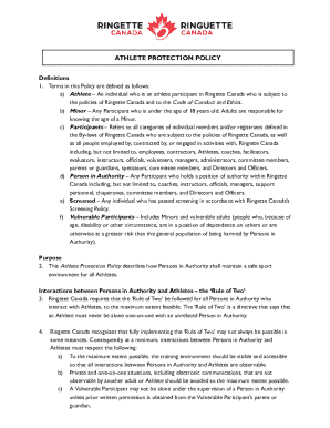 Discipline and Complaints Policy - Ringette Alberta