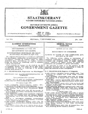 Government Gazette
