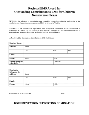 Outstanding Contribution to EMS for ChildrenOld Dominion EMS ...