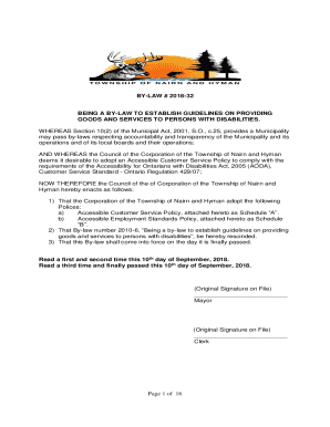 Sound By-law - PW-12