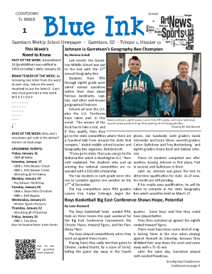 Garretson Weekly School Newspaper