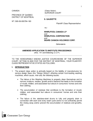 Amended Application to Institute Proceedings