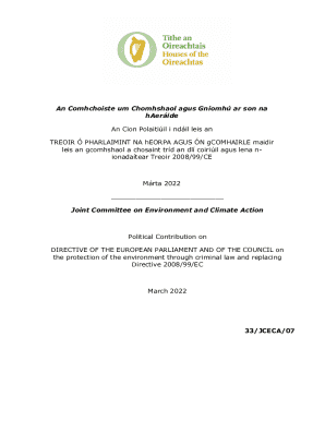 an Comhchoiste Um Chomhshaol Agus Gníomhú Ar Son Na Haeráide