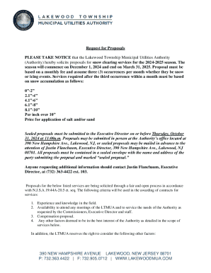 Request for Proposals