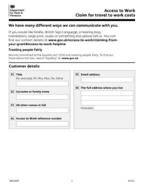 Access to Work Claim Form