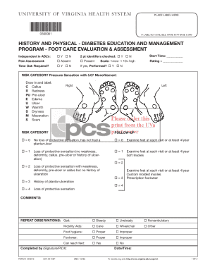 Foot Care Evaluation & Assessment