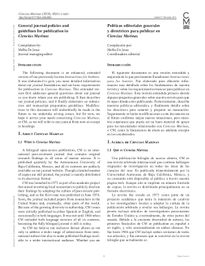 General journal policies and guidelines for publication in ...
