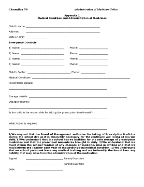 Clonmellon Ns Administration of Medicines Policy