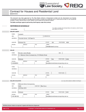 Contract for Houses and Residential Land