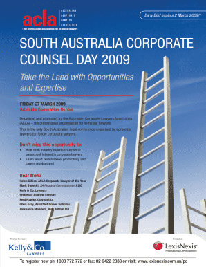 South Australia Corporate Counsel Day 2009