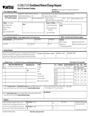 Eligible Flex Enrollment/waiver/change Request