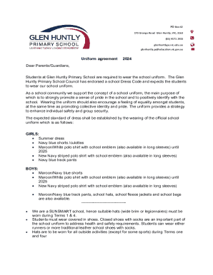 Uniform agreement 2024