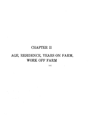 Census of Agriculture: Chapter Ii
