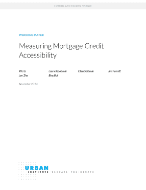Measuring Mortgage Credit Accessibility