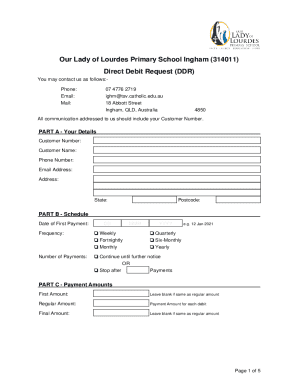 Direct Debit Request (ddr)