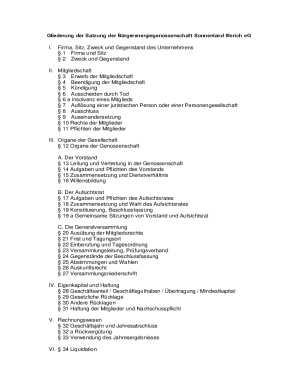 Satzung der Muster- und Dienstleistungsgenossenschaft eG