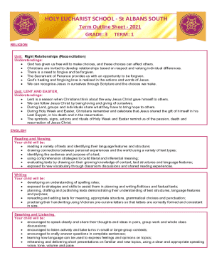 Term Outline Sheet - 2021