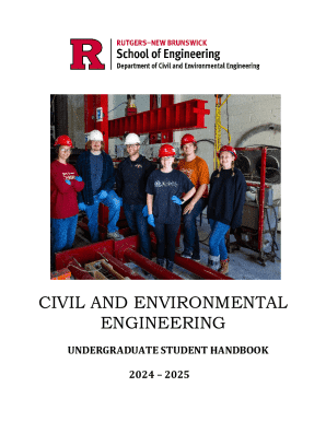 Civil and Environmental Engineering Undergraduate Student Handbook
