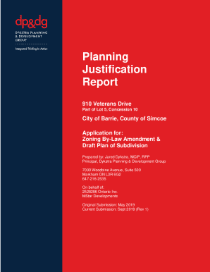 Amendment to the Zoning By-law and Draft Plan ...