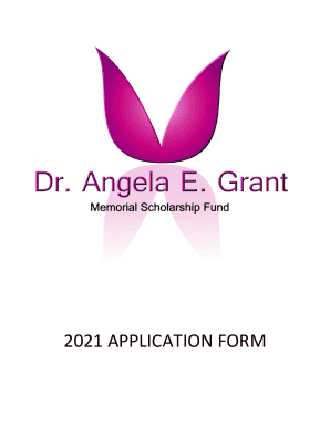 Dr. angela e. grant memorial scholarship award