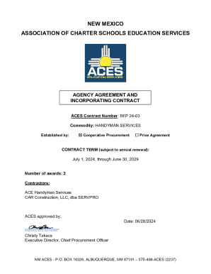 Agency Agreement and Incorporating Contract