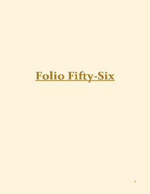 Folio Fifty-Six - Patrick Oliver