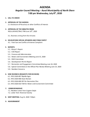 1 Disclosure of Pecuniary or other Conflicts of Interest