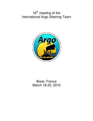 16th Meeting of the International Argo Steering Team